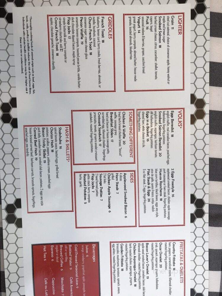 Bacio - Las Vegas, NV menu_pic