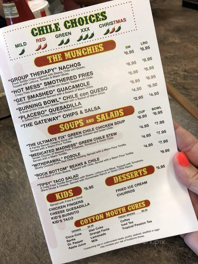 Chile Addiction - Las Vegas, NV menu_pic