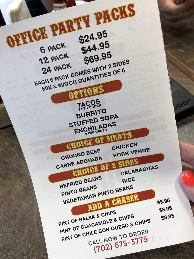 Chile Addiction - Las Vegas, NV menu_pic