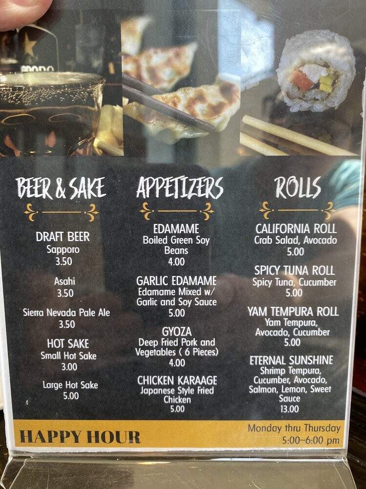 Harumi Sushi - Zephyr Cove, NV menu_pic