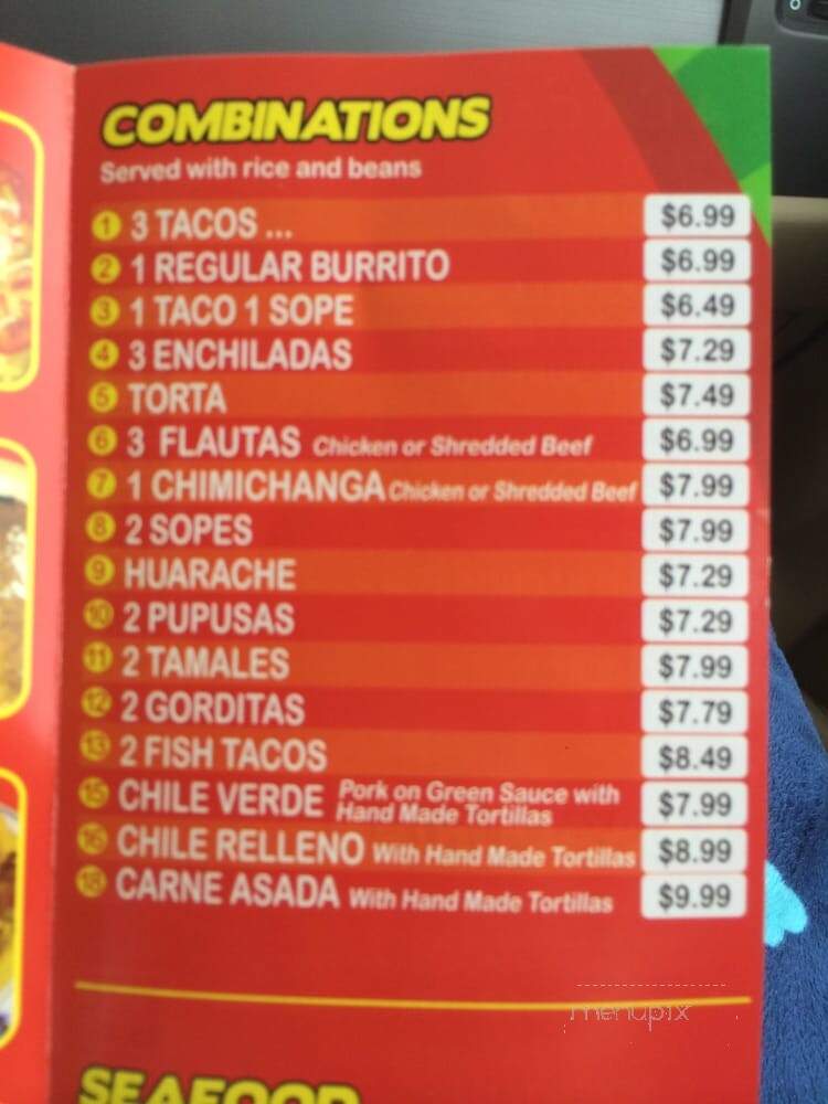 El Paisano - Carson City, NV menu_pic