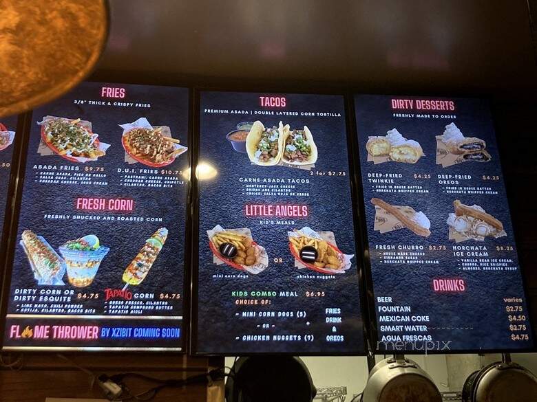 Dirt Dog - Los Angeles, CA menu_pic