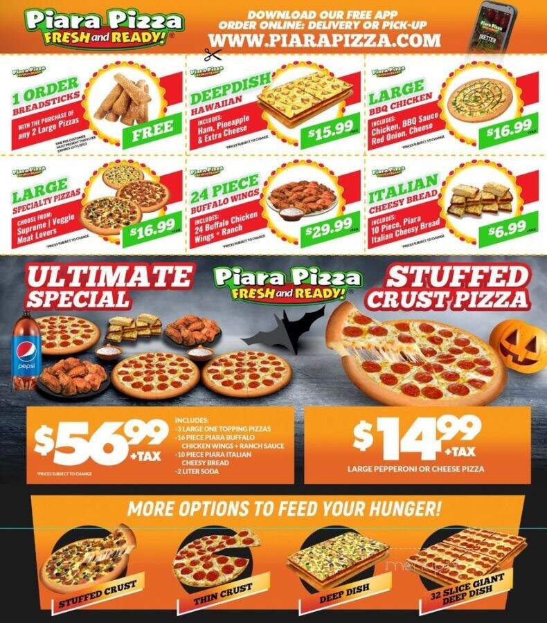Piara Pizza - Huntington Park, CA menu_pic