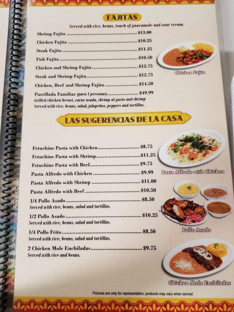 Fuente Restaurant - Los Angeles, CA menu_pic