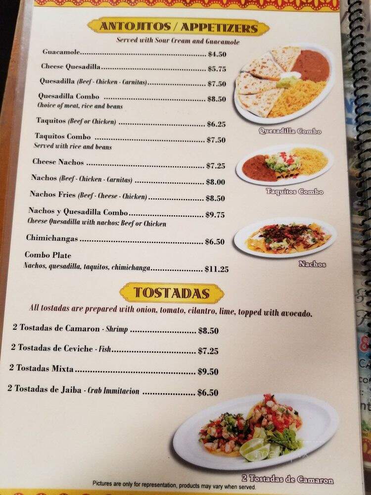Fuente Restaurant - Los Angeles, CA menu_pic