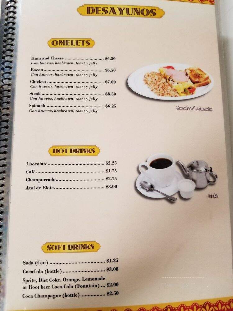 Fuente Restaurant - Los Angeles, CA menu_pic