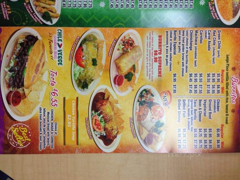 Chile Verde - Los Angeles, CA menu_pic