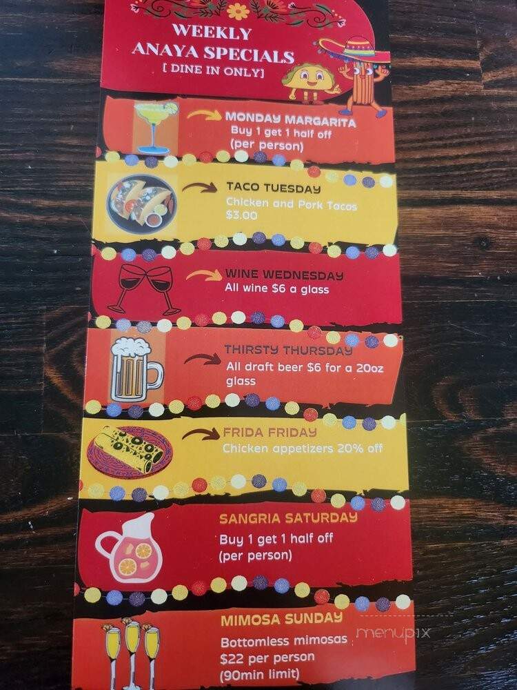 Taqueria Los Anaya - Los Angeles, CA menu_pic