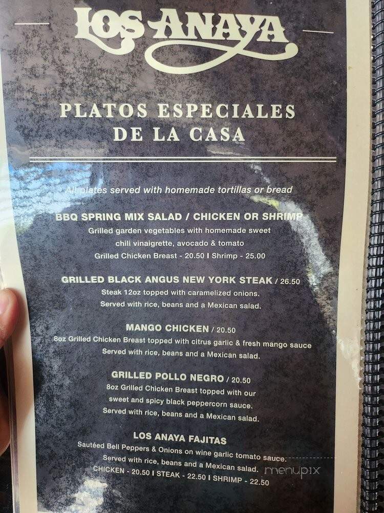 Taqueria Los Anaya - Los Angeles, CA menu_pic