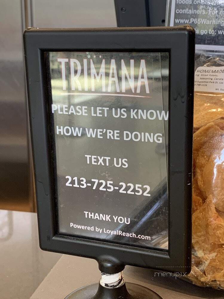 Trimana - Los Angeles, CA menu_pic