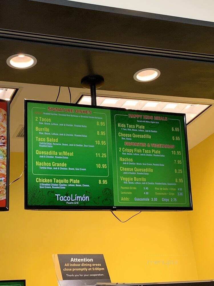 Trimana - Los Angeles, CA menu_pic