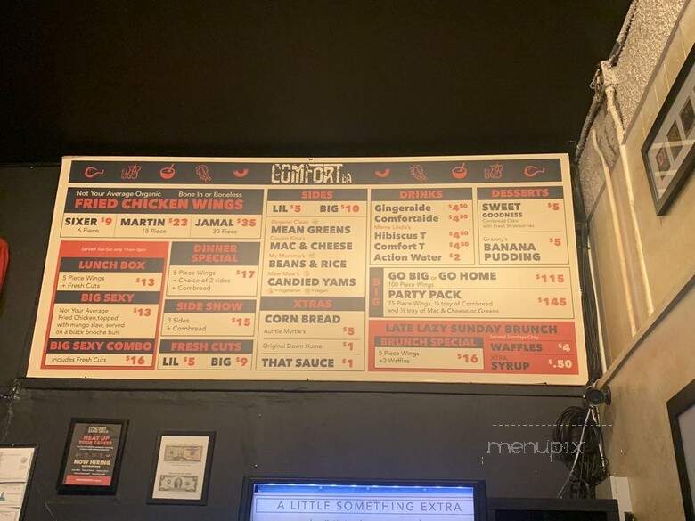 Comfort LA - Los Angeles, CA menu_pic