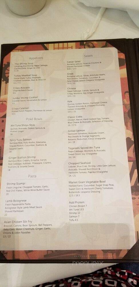 Fox Studio Commissary - Los Angeles, CA menu_pic