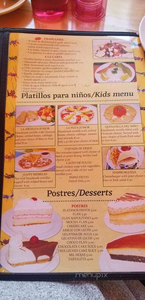 La Mayordomia - Los Angeles, CA menu_pic