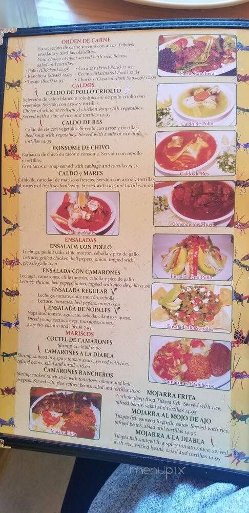 La Mayordomia - Los Angeles, CA menu_pic