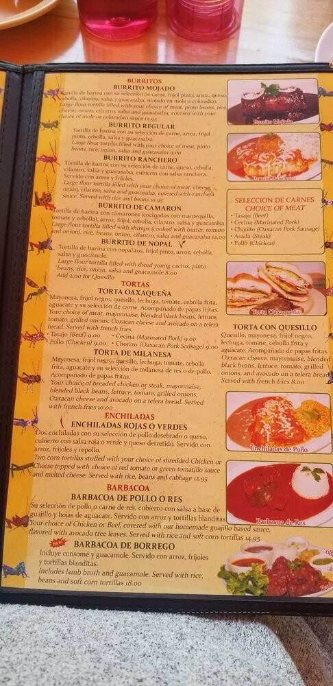 La Mayordomia - Los Angeles, CA menu_pic