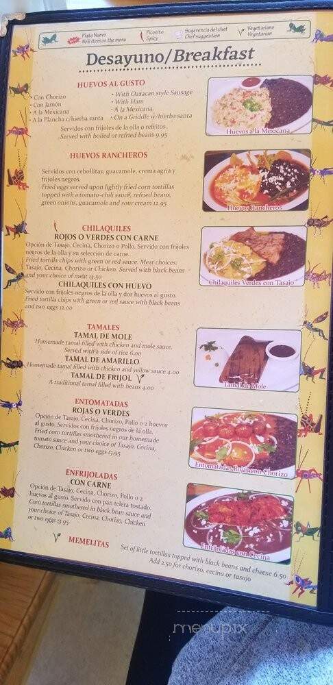 La Mayordomia - Los Angeles, CA menu_pic