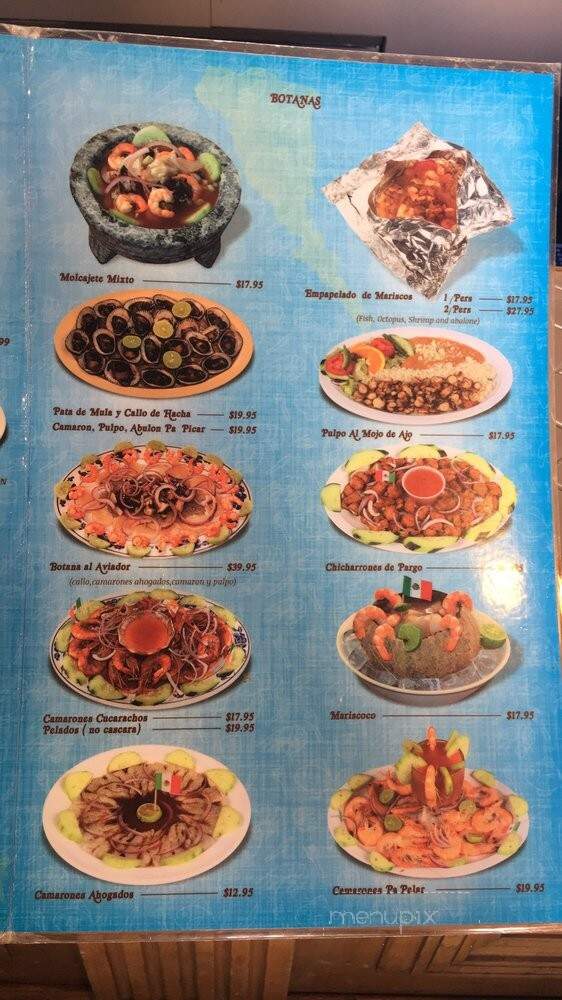 Mi Lindo Sinaloa - Glendale, CA menu_pic