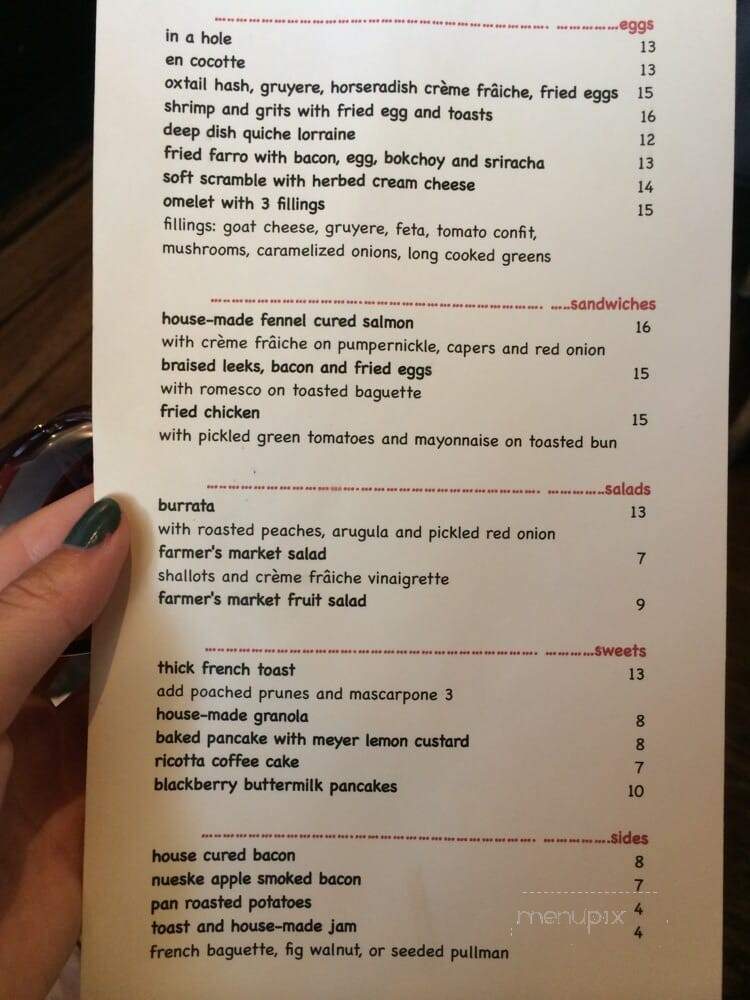 WILD at Canele - Los Angeles, CA menu_pic
