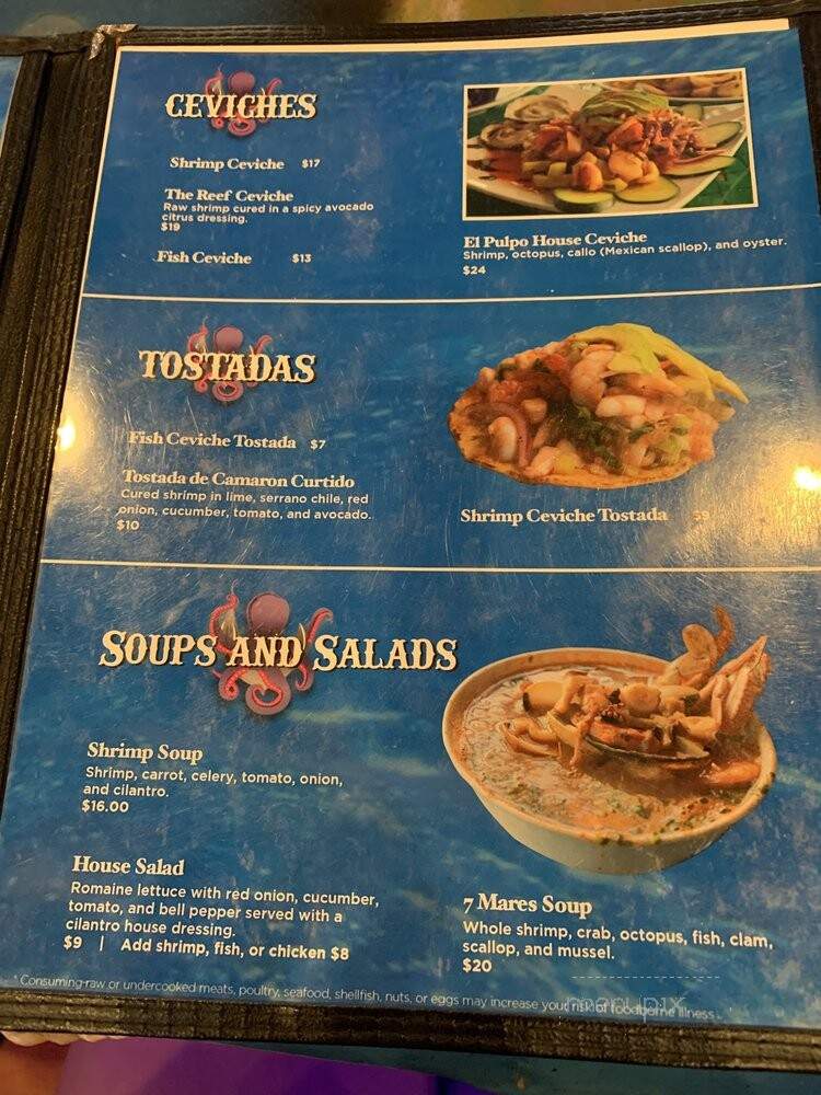 Mariscos El Moreno - Gardena, CA menu_pic