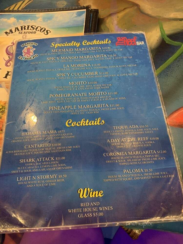 Mariscos El Moreno - Gardena, CA menu_pic