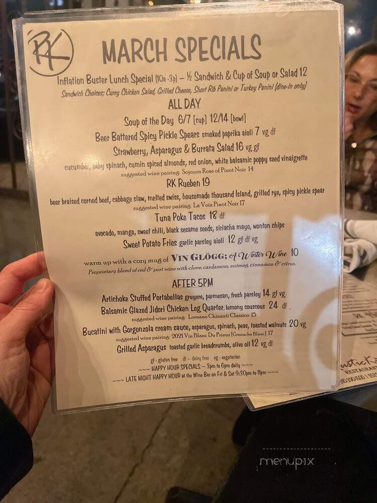 Rustic Kitchen - Los Angeles, CA menu_pic