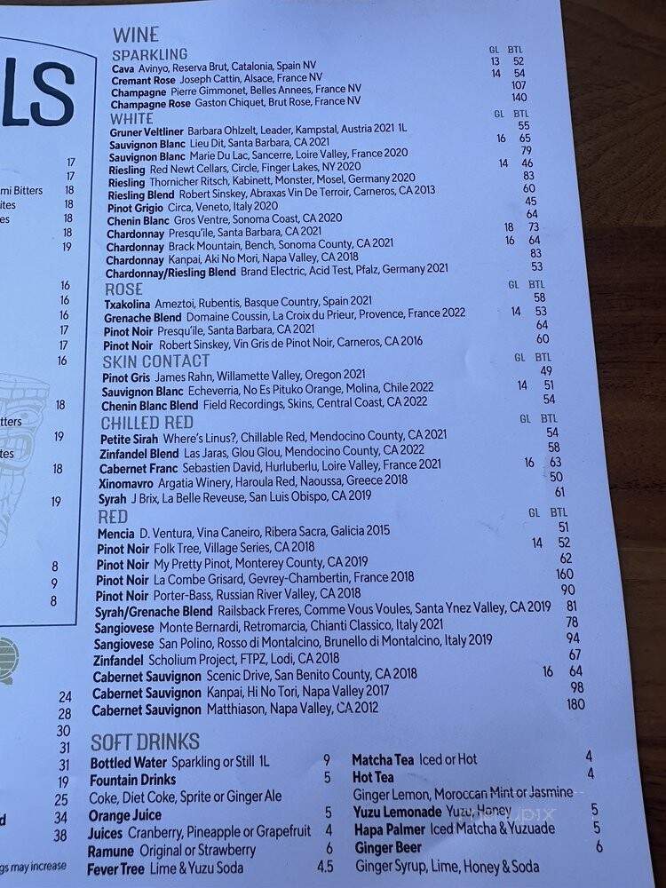 Blue Ribbon Sushi Bar & Grill - Los Angeles, CA menu_pic
