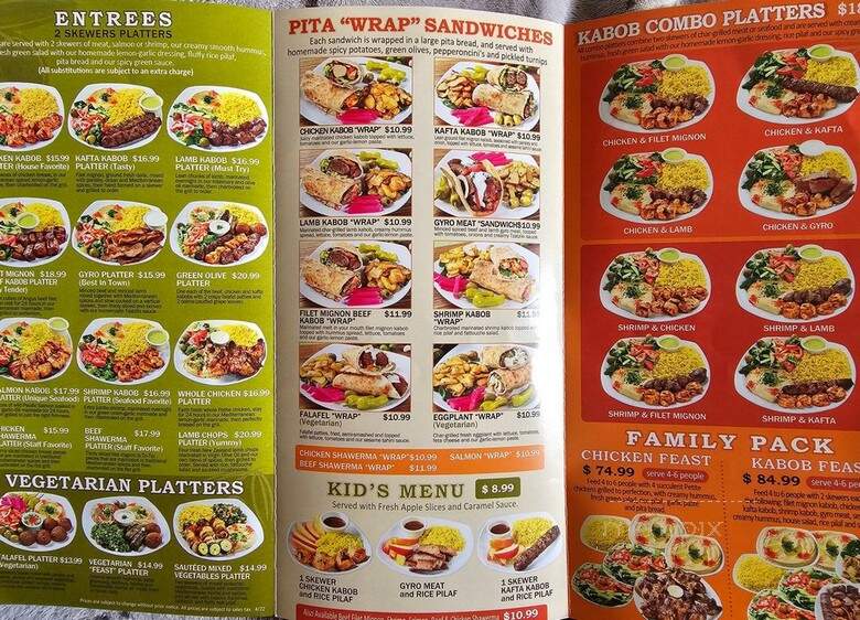 Green Olive Restaurant - Downey, CA menu_pic
