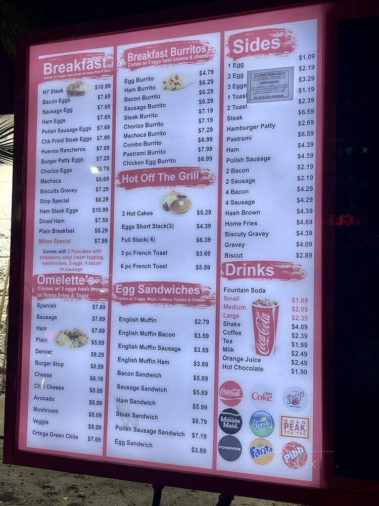 Burger Stop - Pico Rivera, CA menu_pic