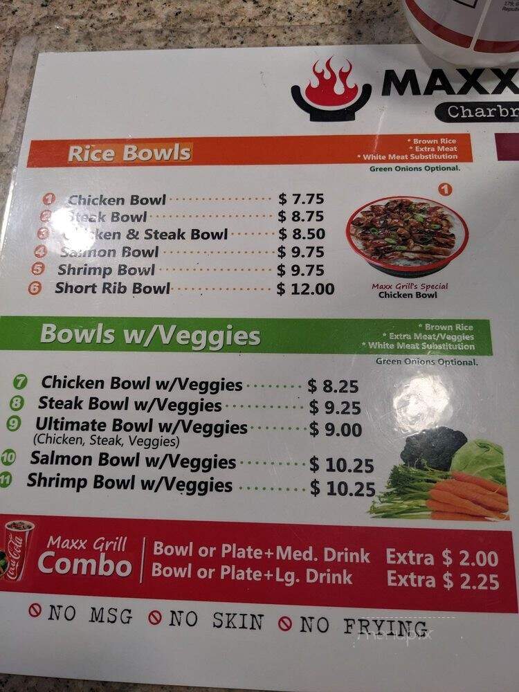 Maxx Grill - Bellflower, CA menu_pic
