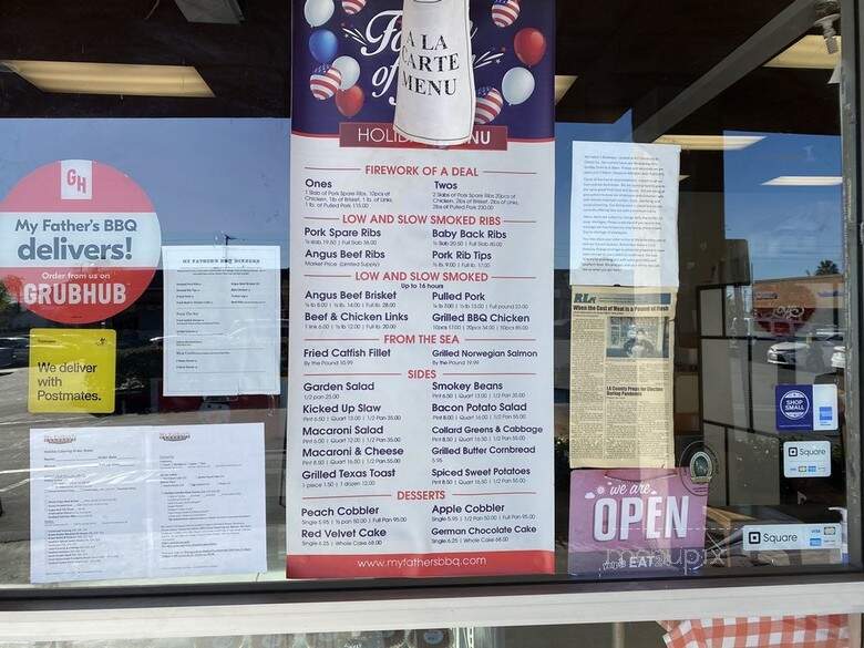 My Father's BBQ - Carson, CA menu_pic