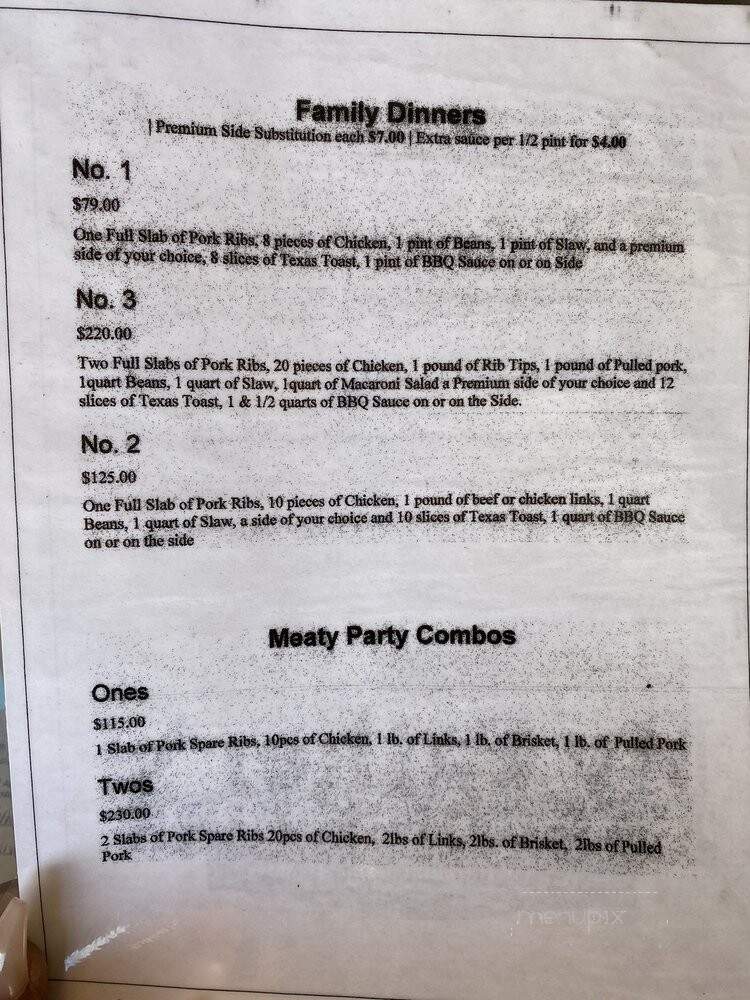 My Father's BBQ - Carson, CA menu_pic