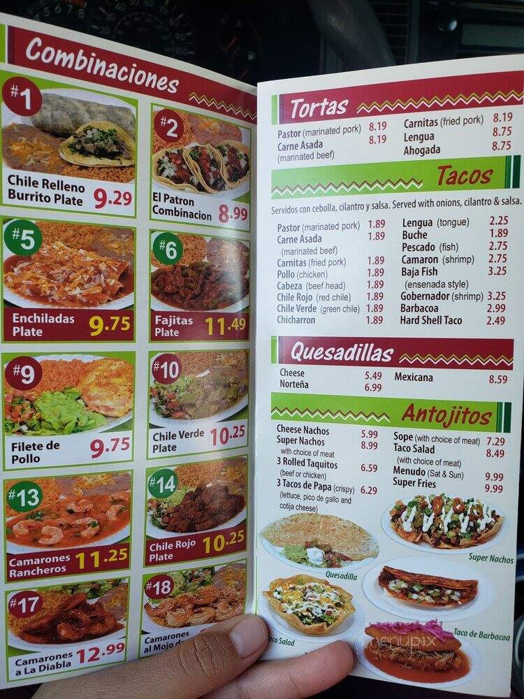 El Taco Charro - Carson, CA menu_pic