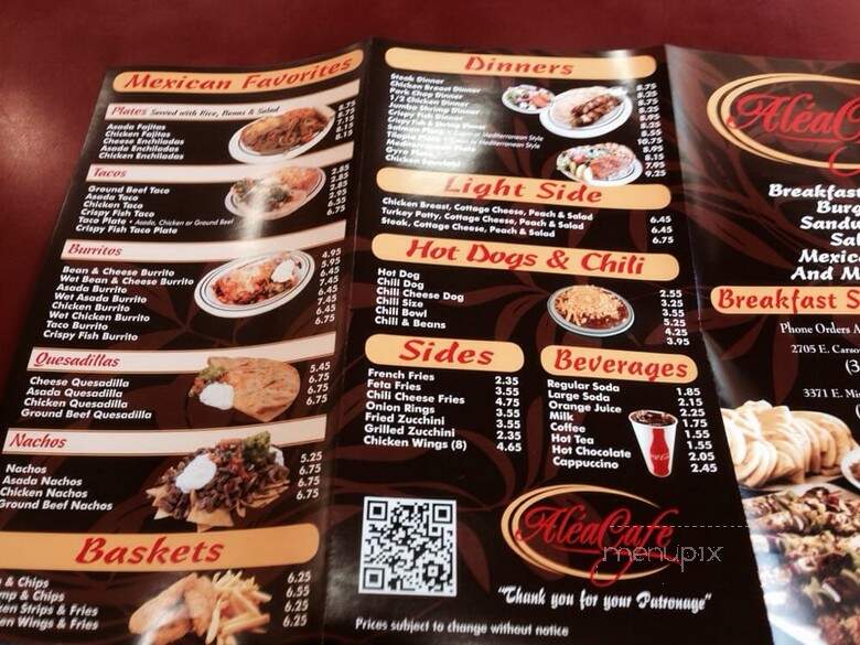 Alea Cafe Long Beach - Long Beach, CA menu_pic