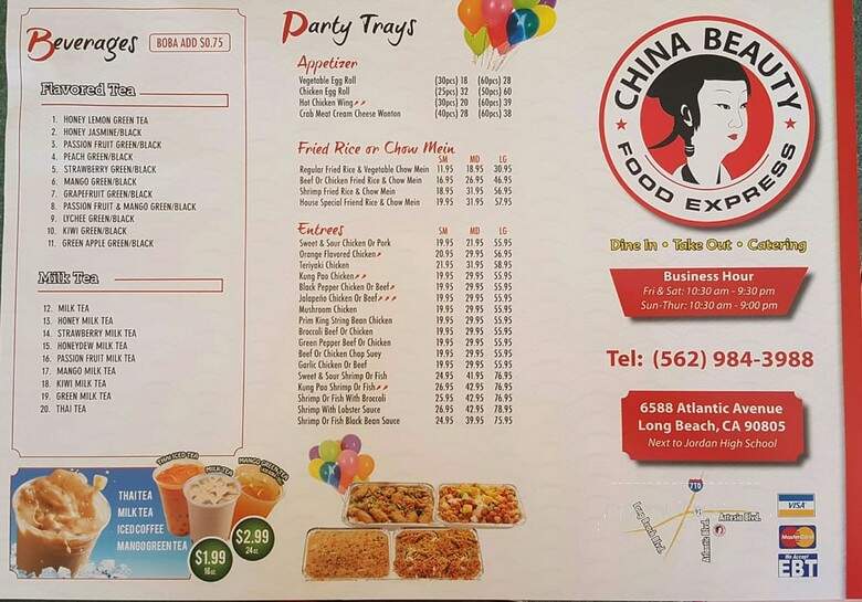 China Beauty Food Express - Long Beach, CA menu_pic