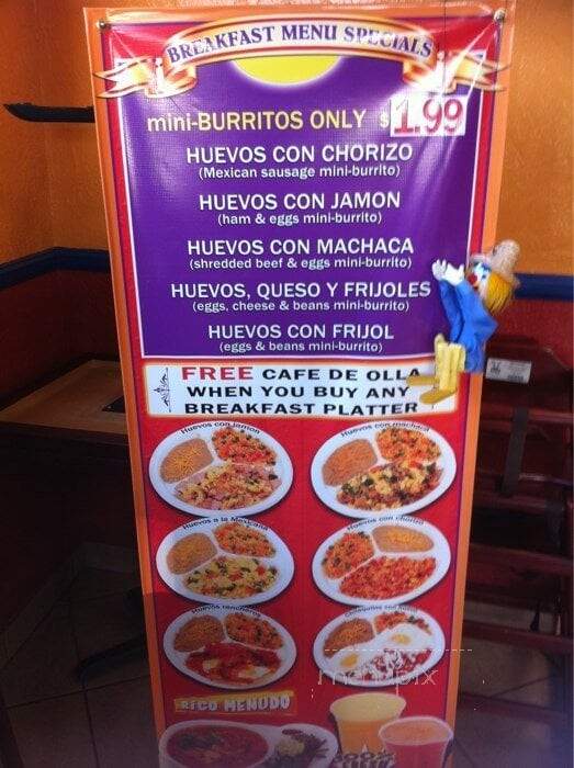 El Super Taco Deluxe - Culver City, CA menu_pic