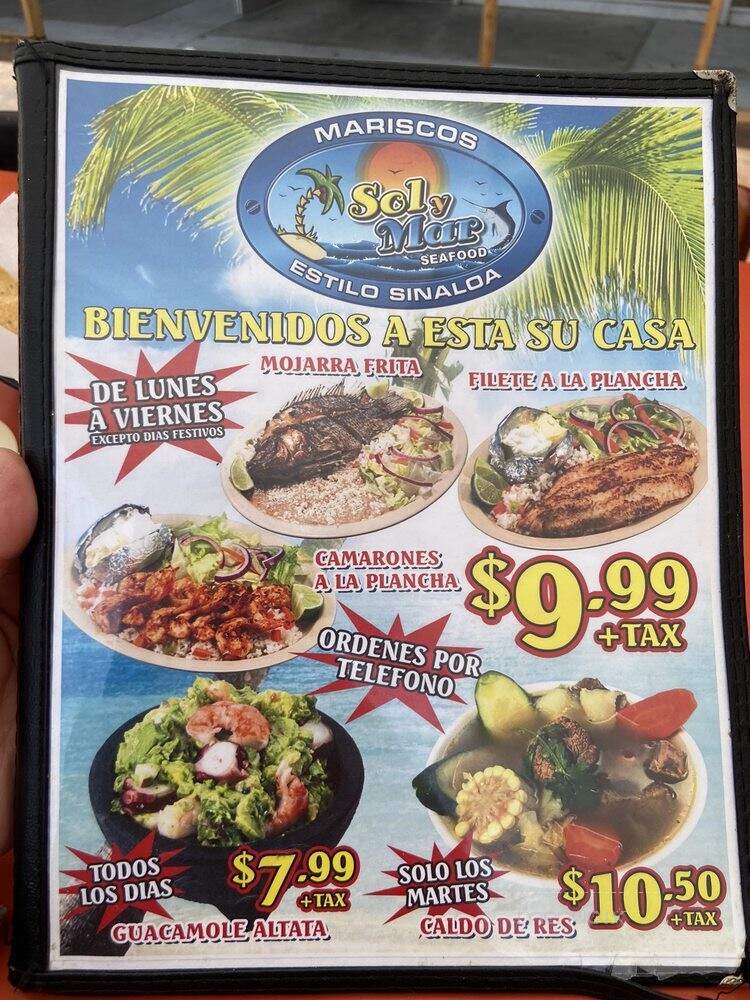 Mariscos Sol Y Mar - Whittier, CA menu_pic