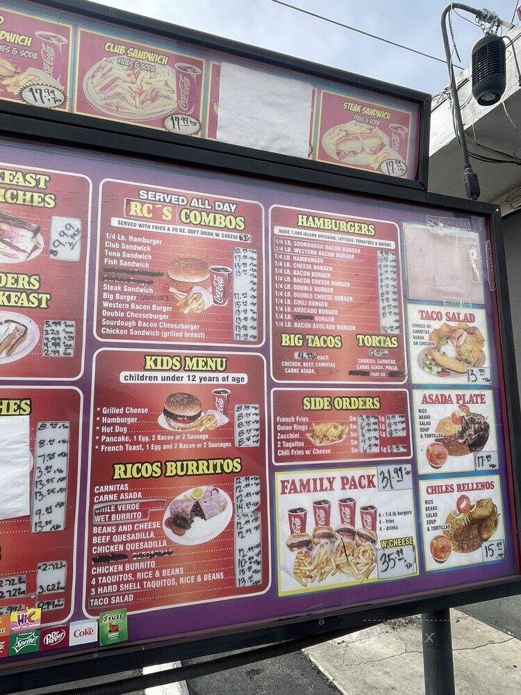 RC Burgers - South Gate, CA menu_pic