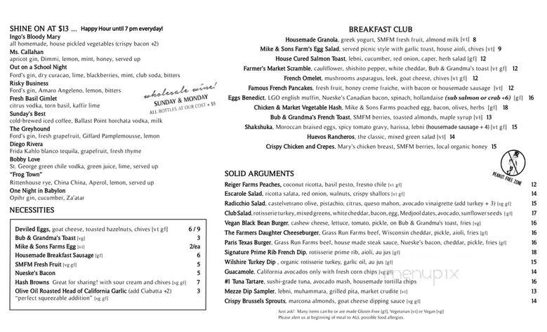 Ingo's Tasty Diner - Santa Monica, CA menu_pic