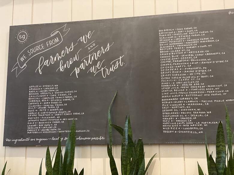sweetgreen - Santa Monica, CA menu_pic