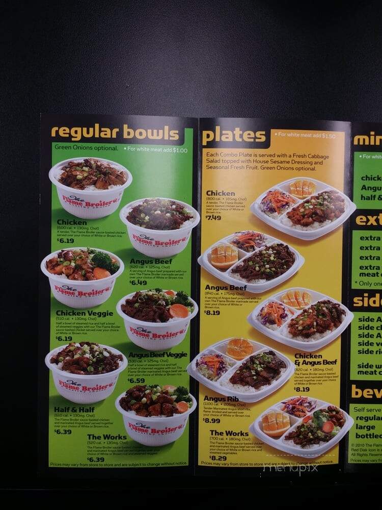 Flame Broiler - Torrance, CA menu_pic