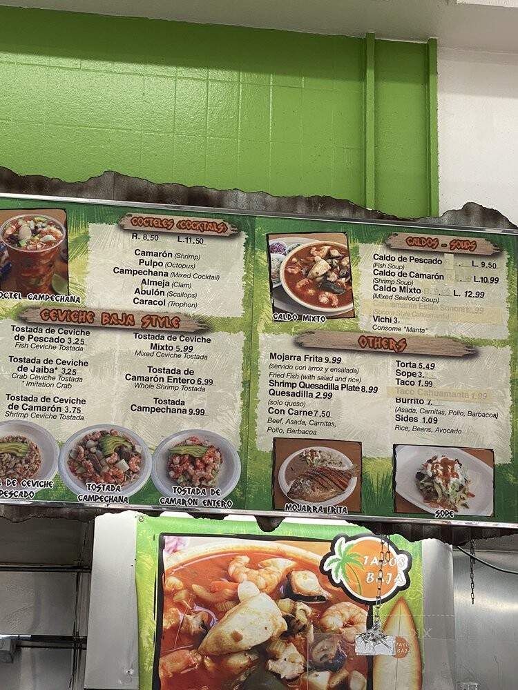 Tacos Baja - Whittier, CA menu_pic