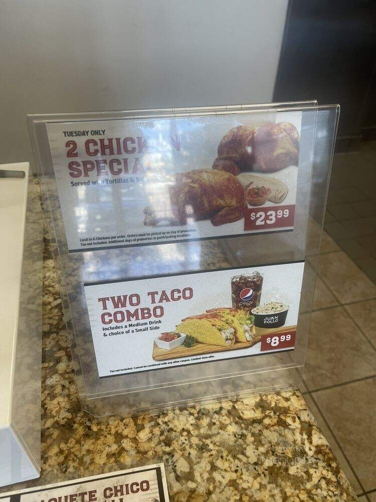 Juan Pollo - La Puente, CA menu_pic