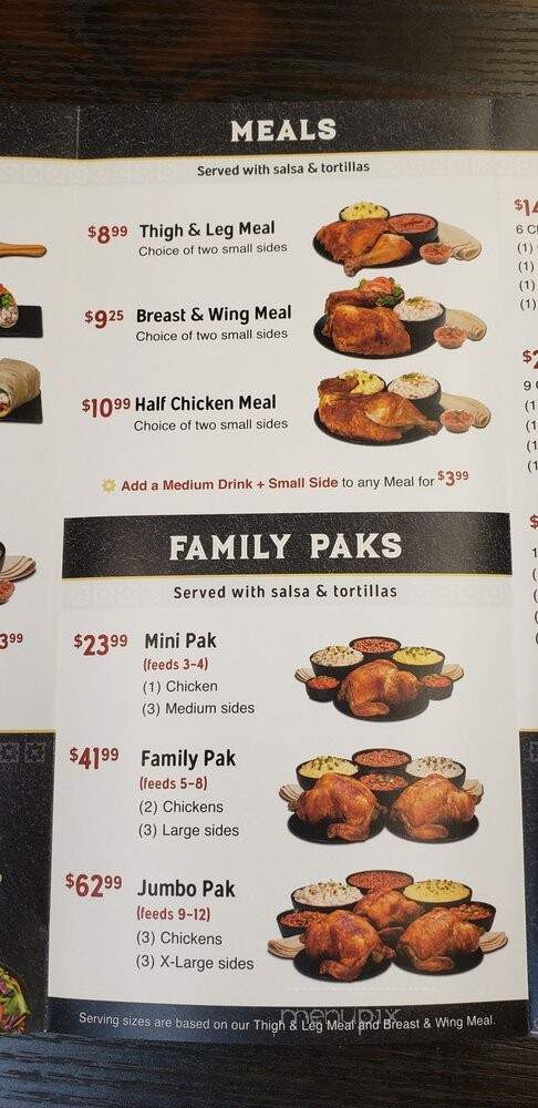Juan Pollo - La Mirada, CA menu_pic