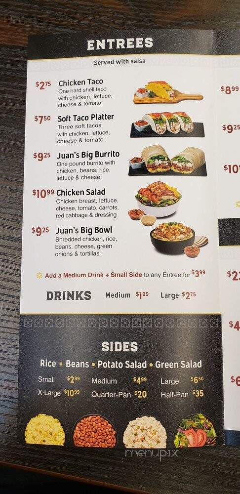 Juan Pollo - La Mirada, CA menu_pic