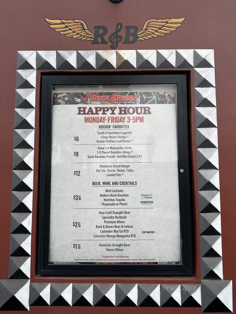 Rock & Brews - Buena Park, CA menu_pic