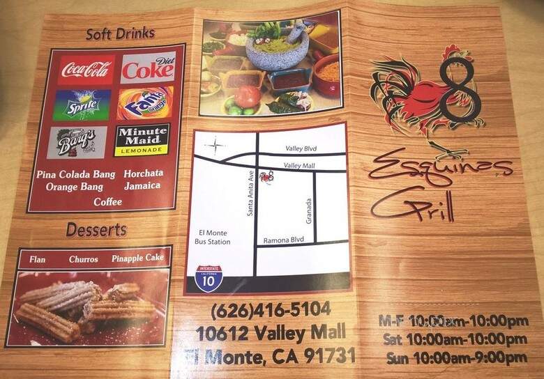 8 Esquinas Grill - El Monte, CA menu_pic