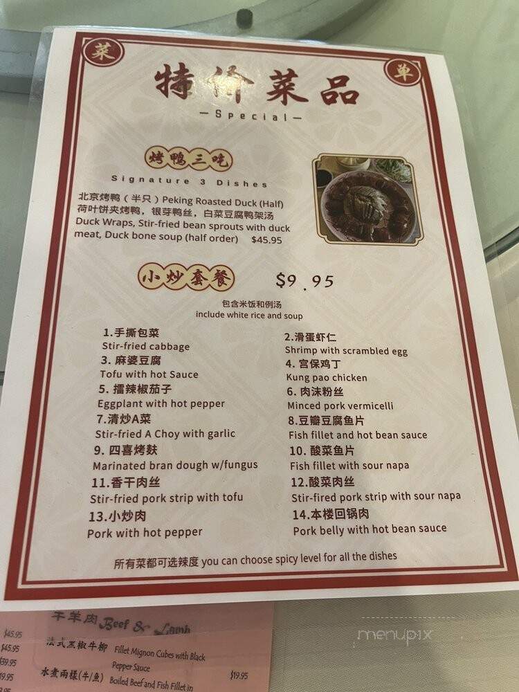 Tasty Duck - San Gabriel, CA menu_pic