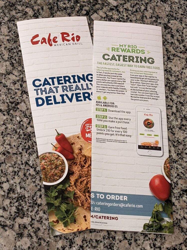 Cafe Rio - Lakewood, CA menu_pic