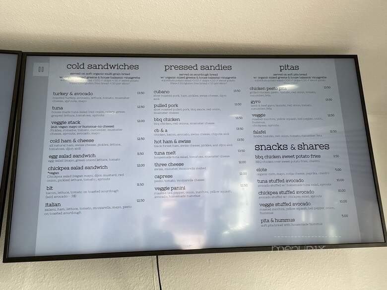 Cafe Metropole - Avalon, CA menu_pic